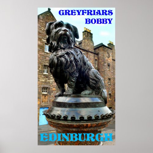greyfriars bobby edinburgh poster