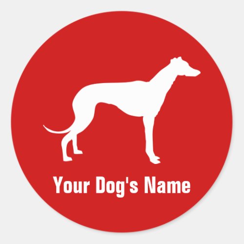 Greyhound グレイハウンド classic round sticker