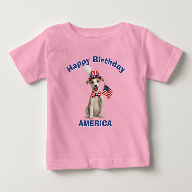 Greyhound (2u) Patriotic Kid T-Shirt (Front)