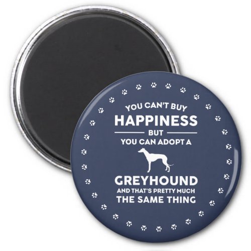 Greyhound adoption happiness magnet