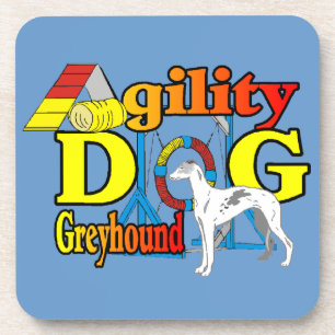 Greyhound Agility Drink Coaster