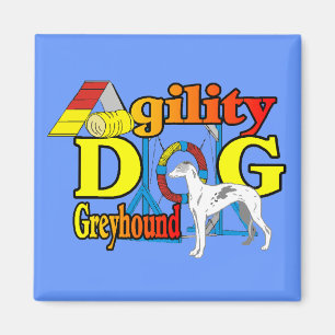 Greyhound_Agility Magnet