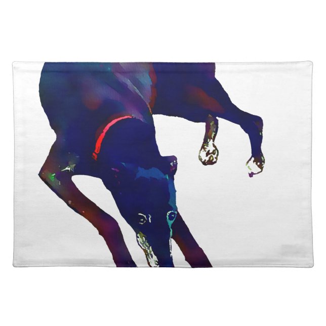 Greyhound Art Cloth Placemat (Front)