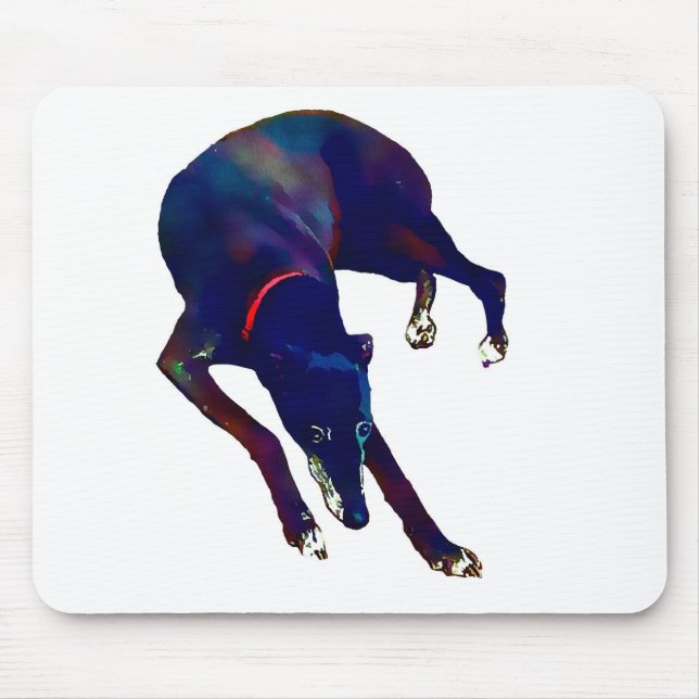 Greyhound Art Mouse Pad (Front)