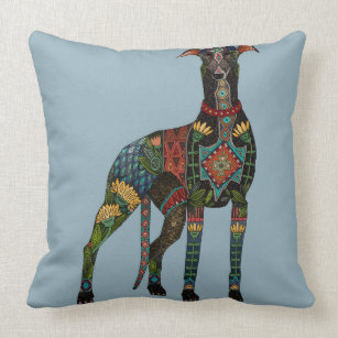 greyhound throw pillows