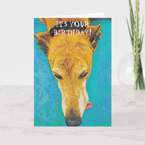 Greyhound Birthday Card ETS