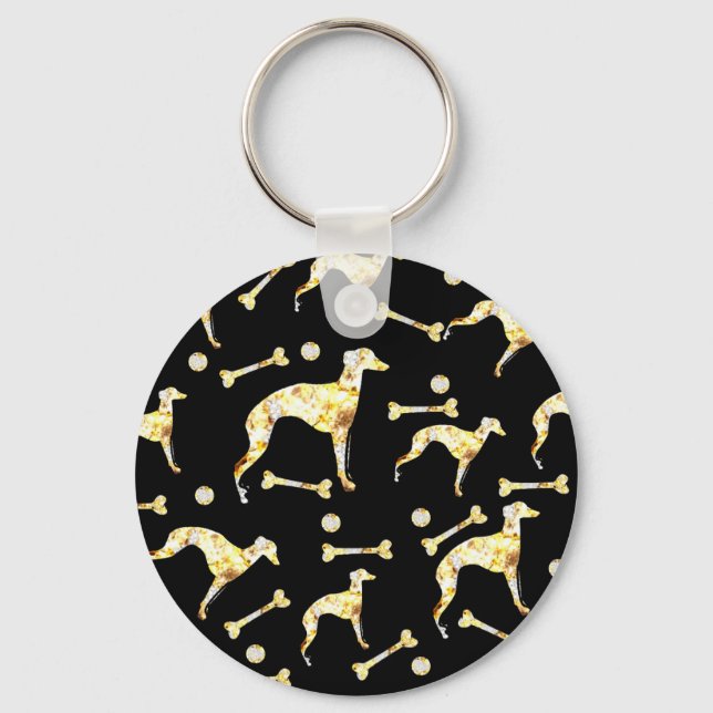GREYHOUND BLING KEYCHAIN (Front)