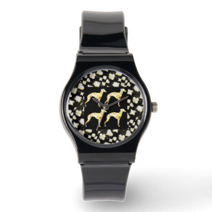 GREYHOUND BLING WATCH