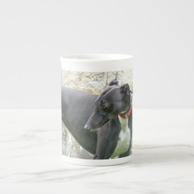 Greyhound bone china mug 2 (Front)