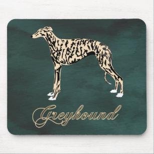 Greyhound Brindle Mouse Pad