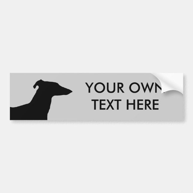 Greyhound Bumper Sticker (Front)