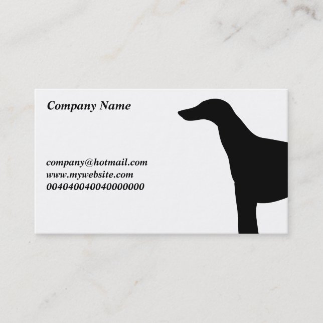 Greyhound, Business Card (Front)