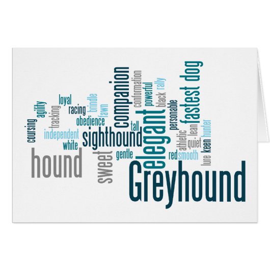Greyhound Cards (Front Horizontal)