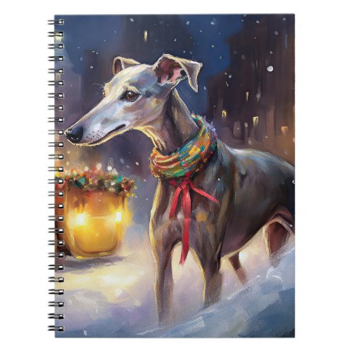 Greyhound Christmas Festive Season  Notebook