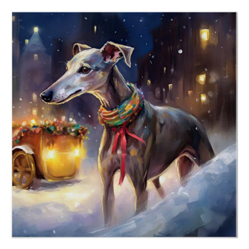 Greyhound Christmas Festive Season  Poster