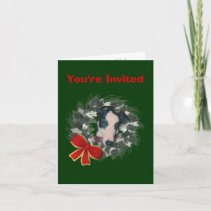 Greyhound Christmas Holiday Party Invitation