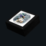 Greyhound Christmas Keepsake Box<br><div class="desc">Beautiful greyhound art Christmas cards,  postage,  apparel and other holiday gift ideas.</div>