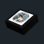 Greyhound Christmas Keepsake Box<br><div class="desc">Beautiful greyhound art Christmas cards,  postage,  apparel and other holiday gift ideas.</div>