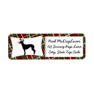 Greyhound Christmas Label