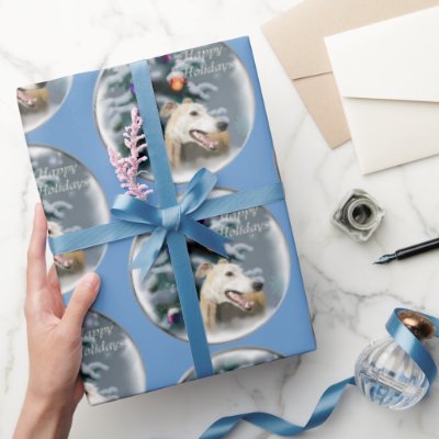 Greyhound Christmas Wrapping Paper