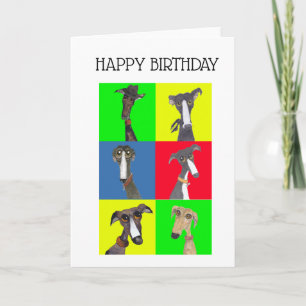 GREYHOUND COLLAGE CARD