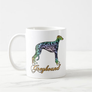 Greyhound Colorful Brindle Mug