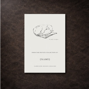 Greyhound- Custom Ex libris bookplate 