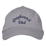 Greyhound Dad Cute Embroidered Baseball Cap at Zazzle