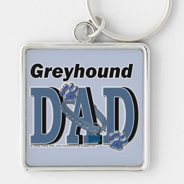 Greyhound DAD Keychain (Front)