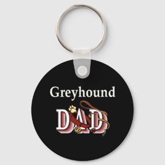 greyhound dad Keychain