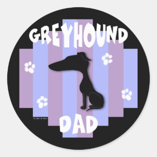 Greyhound Dad Stickers
