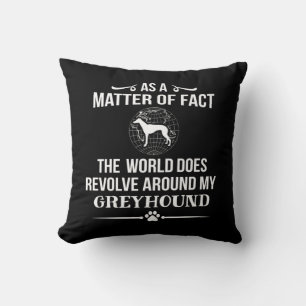 Greyhound Dog Breed Lover Throw Pillow
