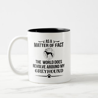 Greyhound Dog Breed Lover Two-Tone Coffee Mug