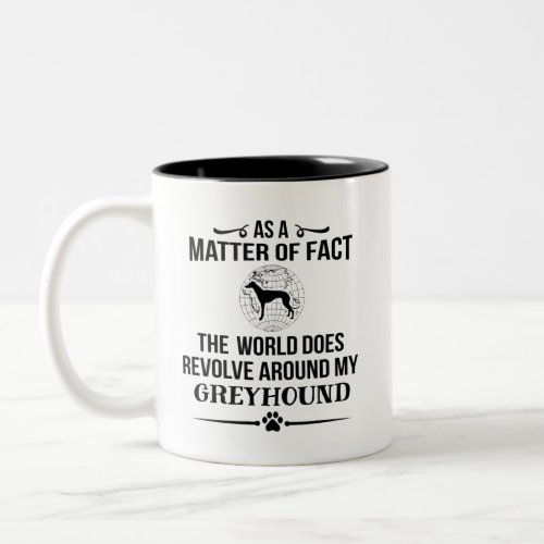 Greyhound Dog Breed Lover Two_Tone Coffee Mug