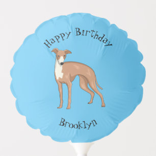 Greyhound dog cartoon illustration balloon