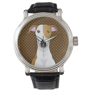 Greyhound Dog Cartoon Paws Watch
