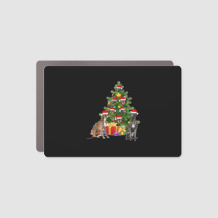 Greyhound dog Christmas Tree Essential T-Shirt Car Magnet