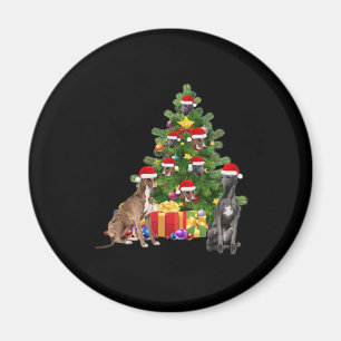 Greyhound dog Christmas Tree Essential T-Shirt Magnet