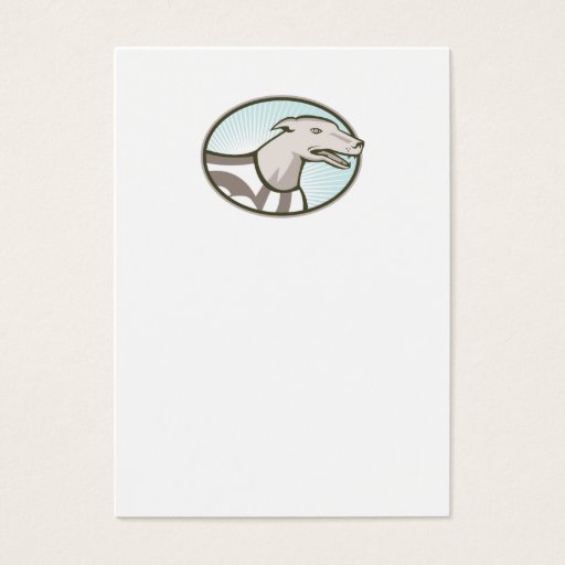 Customizable Greyhound Dog Head Retro Business Card