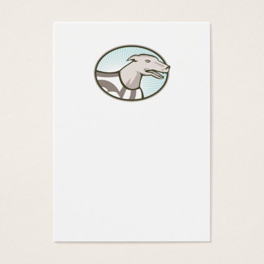 Greyhound Dog Head Retro (Front)
