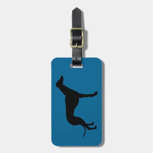 greyhound dog luggage tag Zazzle