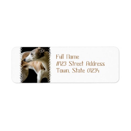 Greyhound Dog  Mailing Labels