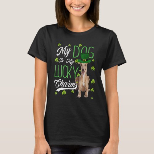 Greyhound Dog  My Dog Is My Lucky Charm T_Shirt