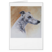 Greyhound Dog Painted in Watercolour (Front)