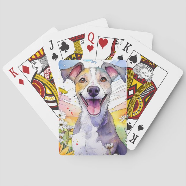 Greyhound Dog Playing Cards (Back)