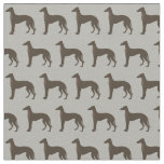 Greyhound Dog Silhouette Animal Pattern Fabric
