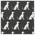 Greyhound Dog Silhouette Pet Fabric