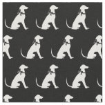 Greyhound Dog Silhouette Pet Fabric