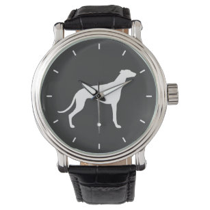 Greyhound Dog Silhouette Wrist Watch