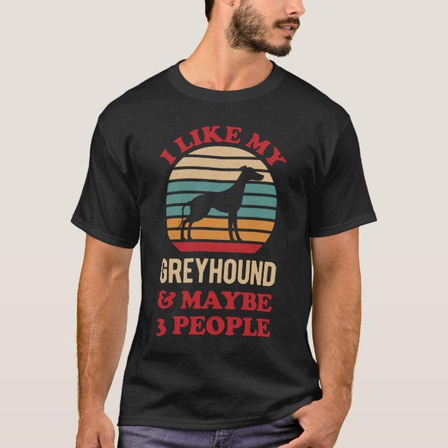 Greyhound Dog T-Shirt (Front)